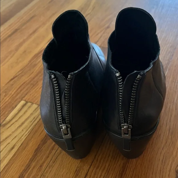 Eileen Fisher black leather Cosmos booties size 10 - Picture 3 of 4